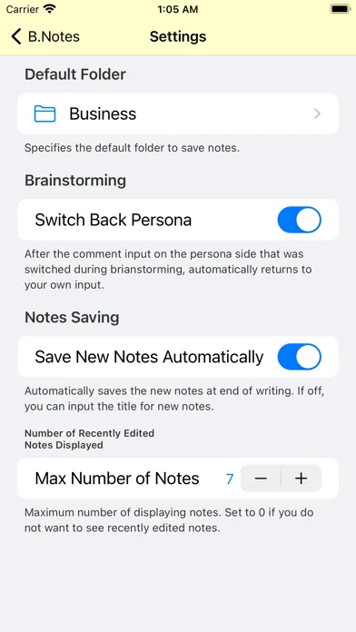 B.Notes／Chat-style Notepad Ekran Görüntüleri