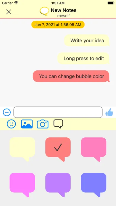 B.Notes／Chat-style Notepad Ekran Görüntüleri