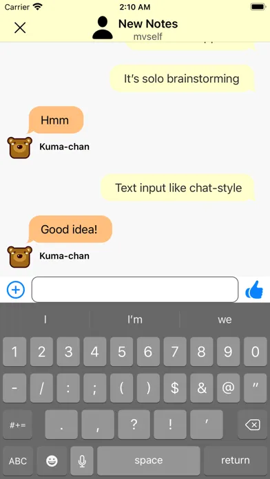 B.Notes／Chat-style Notepad Ekran Görüntüleri