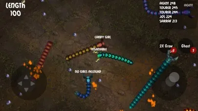 Capturas de tela do Insatiable.io - Snakes
