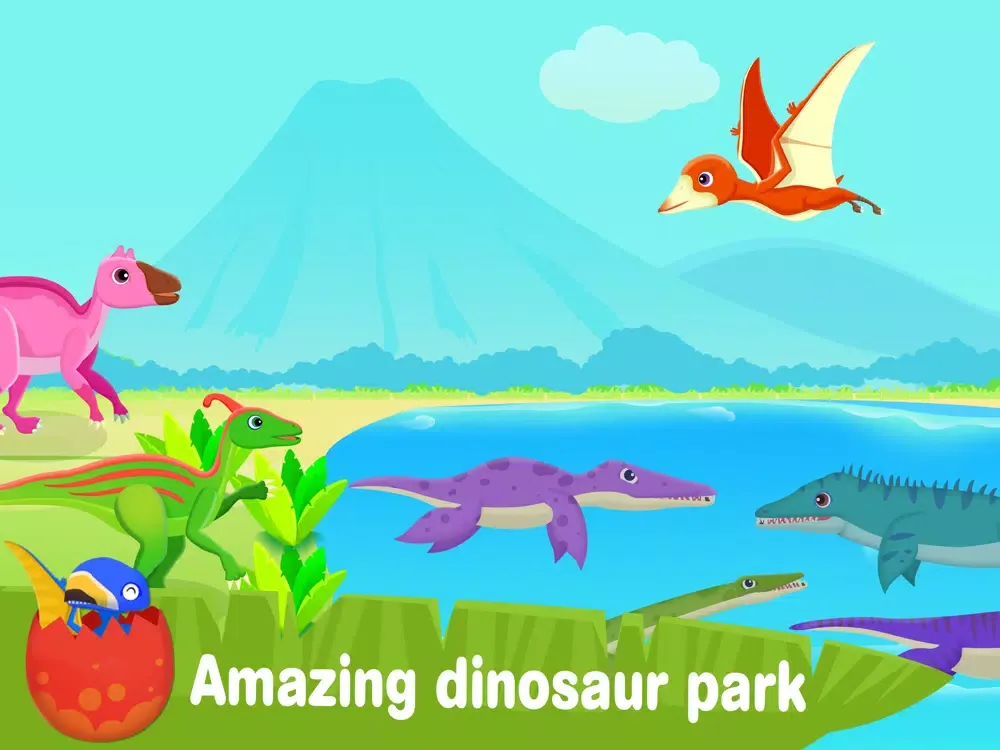 Screenshot di Dinosaur Park Car Racing Game iPad 