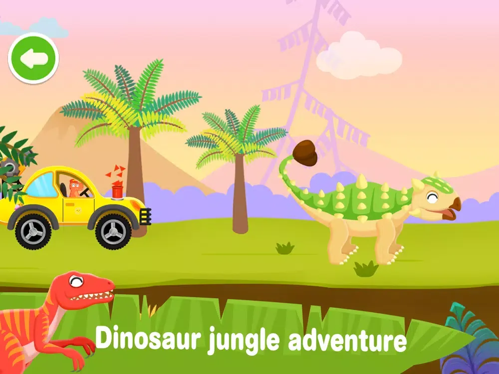 Screenshot di Dinosaur Park Car Racing Game iPad 