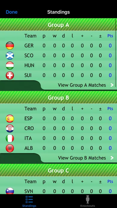 Captures d'écran de Euro Football 2024 Live scores