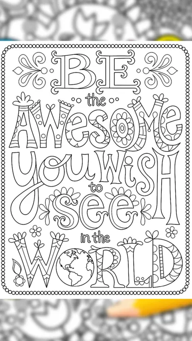 Quotes Coloring Pages Ekran Görüntüleri