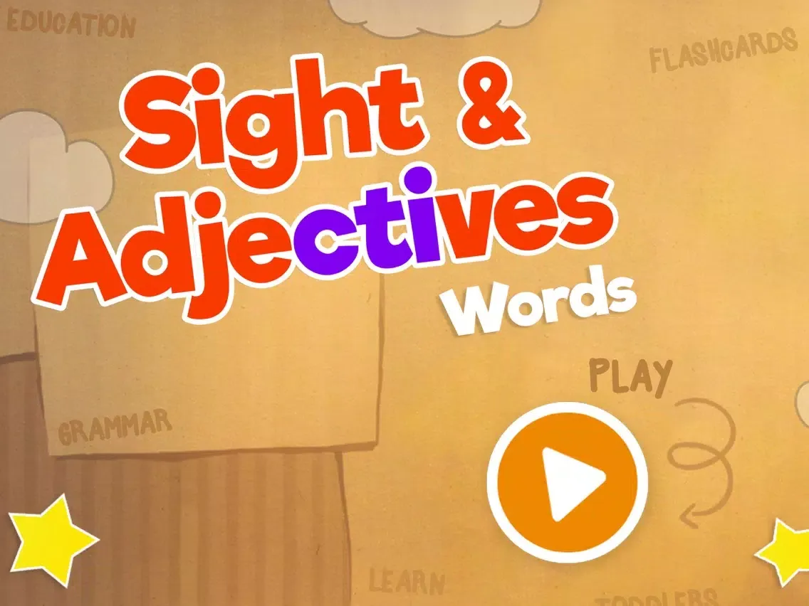 Ảnh chụp màn hình của Sight Adjective Words iPad 