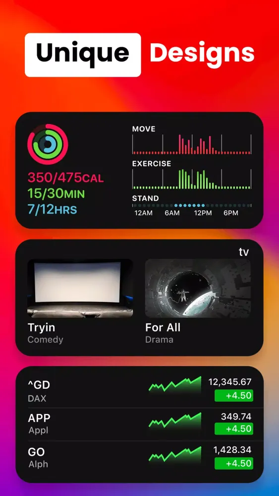 iOS Widgets - iphone Widgets Screenshots
