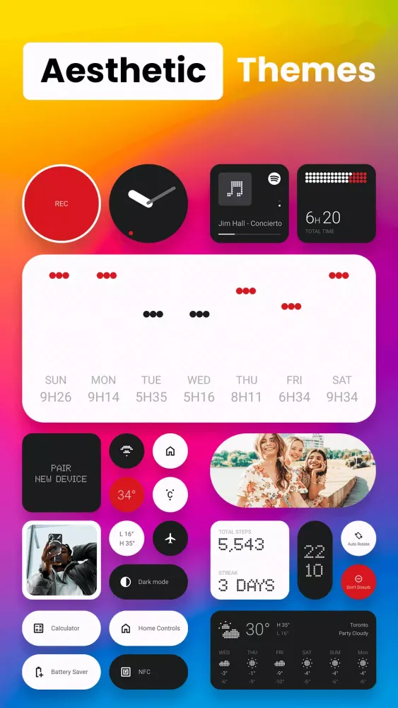 iOS Widgets - iphone Widgets Screenshots