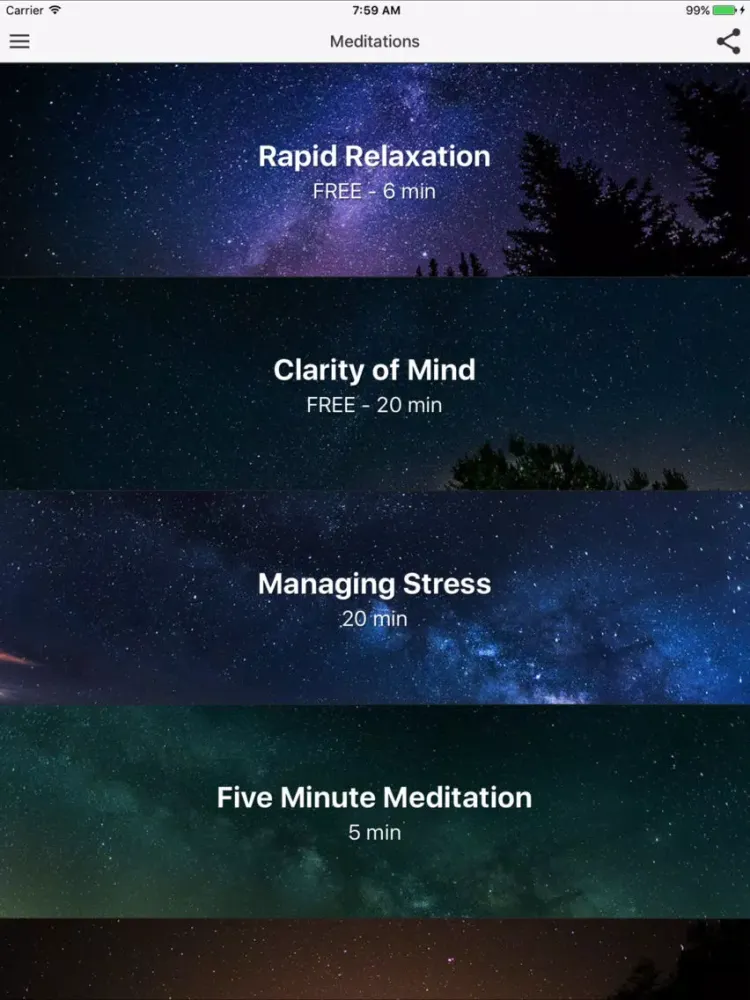 Guided Meditation & Relaxation iPad  سکرین شاٹس