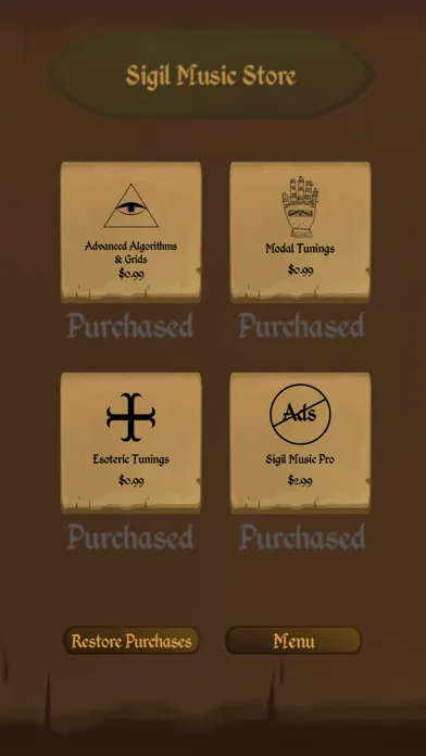 ภาพหน้าจอของ Sigil Music