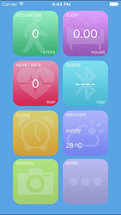 Capturas de pantalla de My Watch I - BLE bracelet App