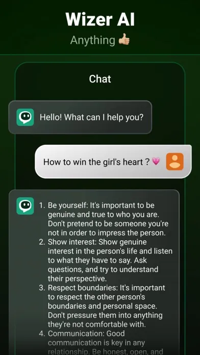 Скриншоты Wizer - AI Chatbot