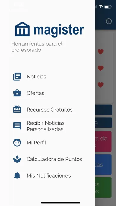 Capturas de tela do App Magister: Oposiciones