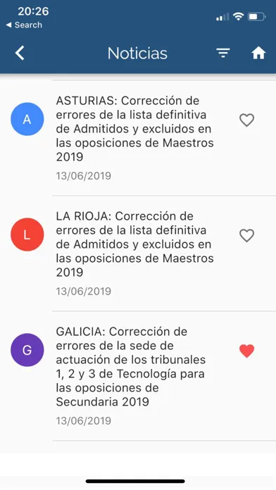 Capturas de tela do App Magister: Oposiciones
