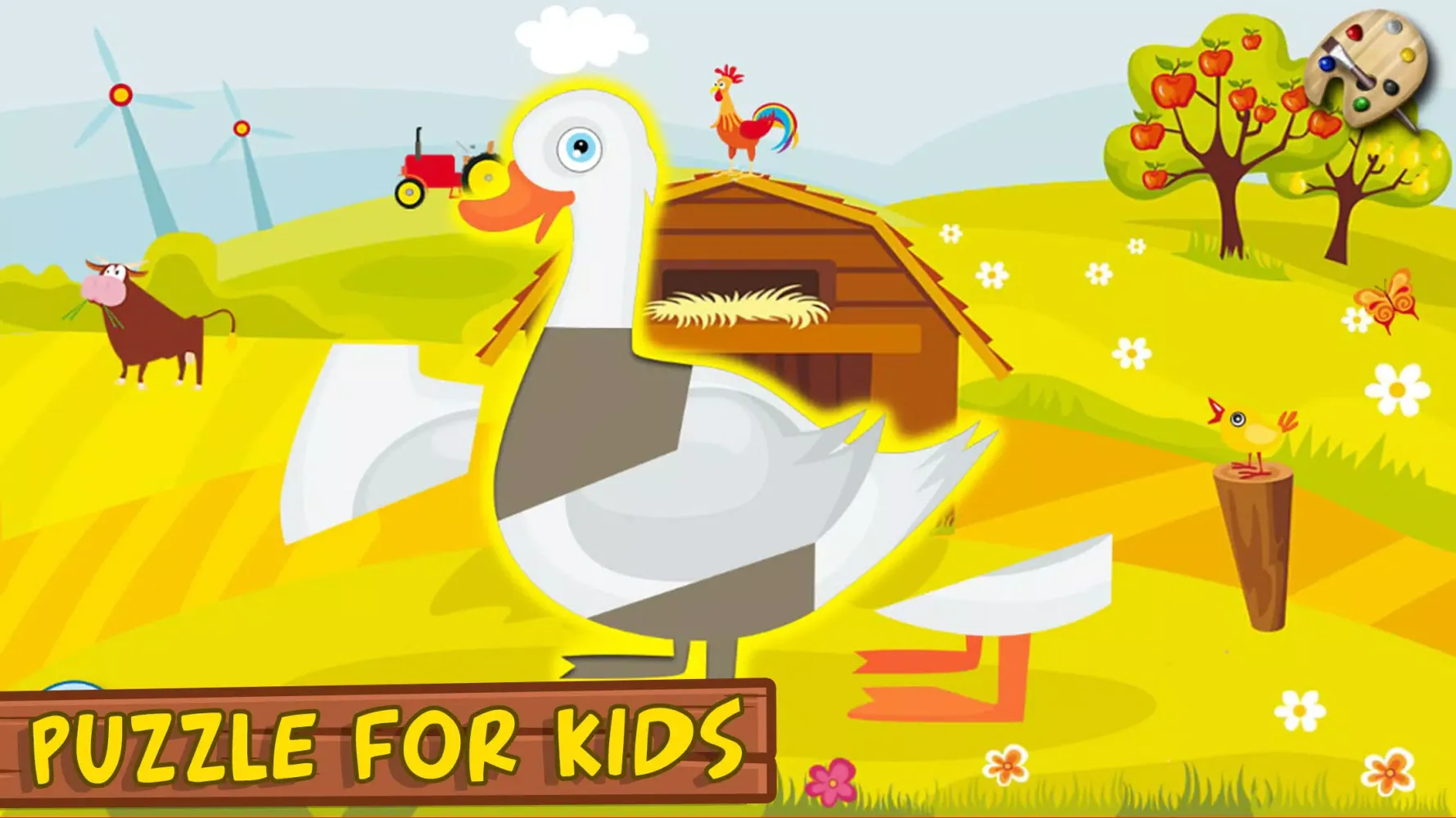 ภาพหน้าจอของ Farm Animals Puzzles Games 2+