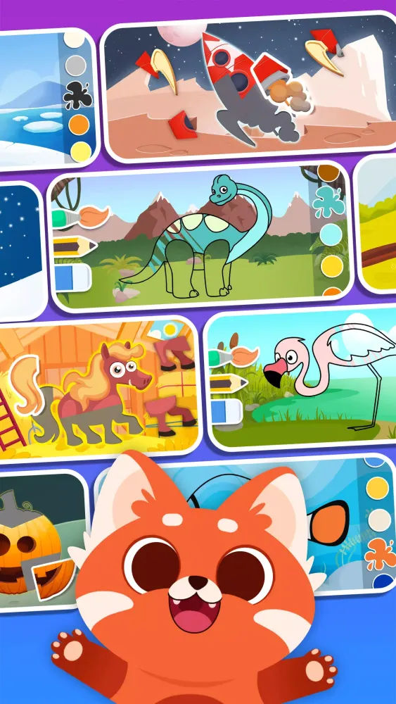 Capturas de pantalla de Puzzle Coloring Book for Kids