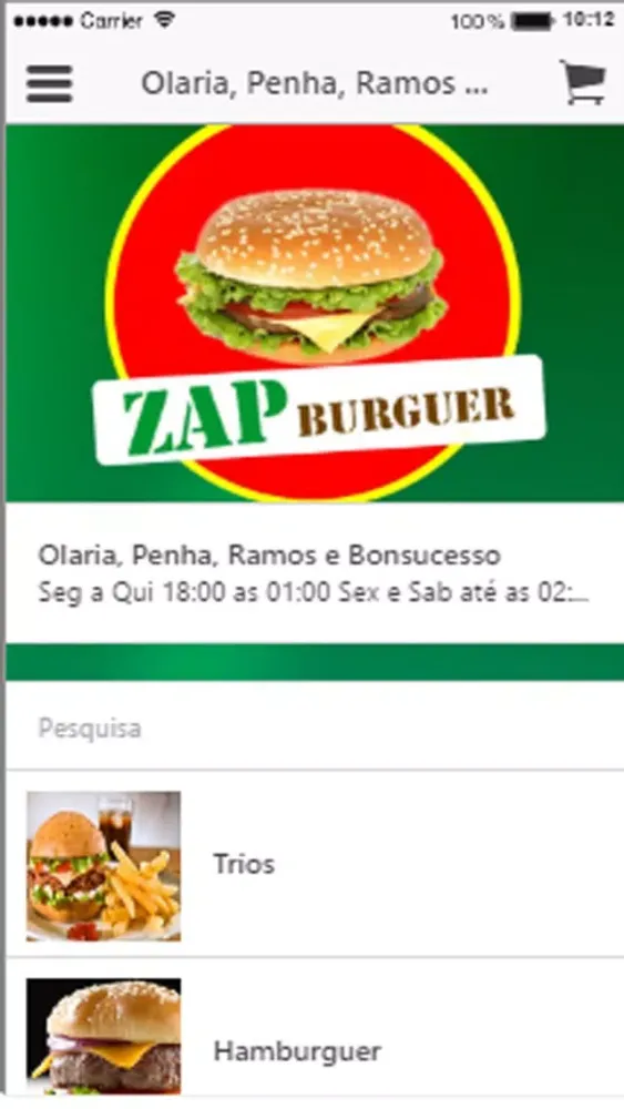 Zrzuty ekranu Zap Burguer