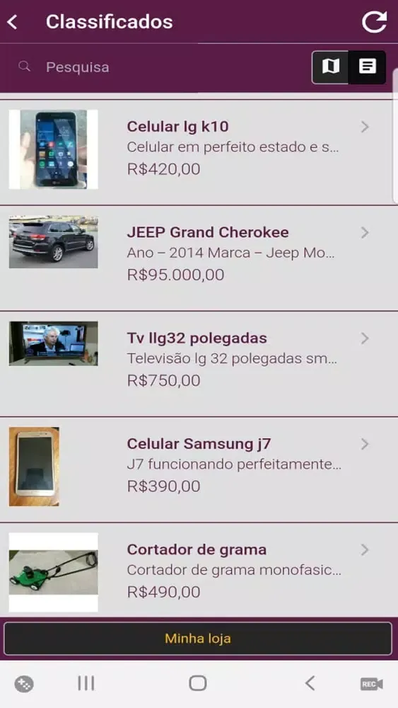 Tangkapan skrin Onde Tem Saquarema
