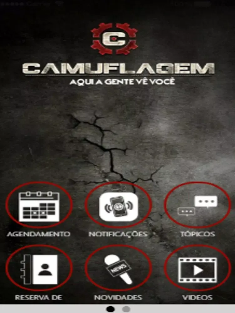 Tangkapan layar Camuflagem iPad 