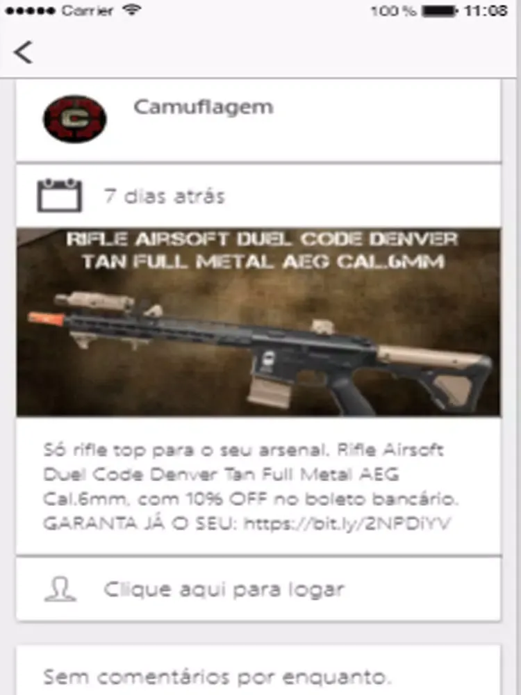 Tangkapan layar Camuflagem iPad 