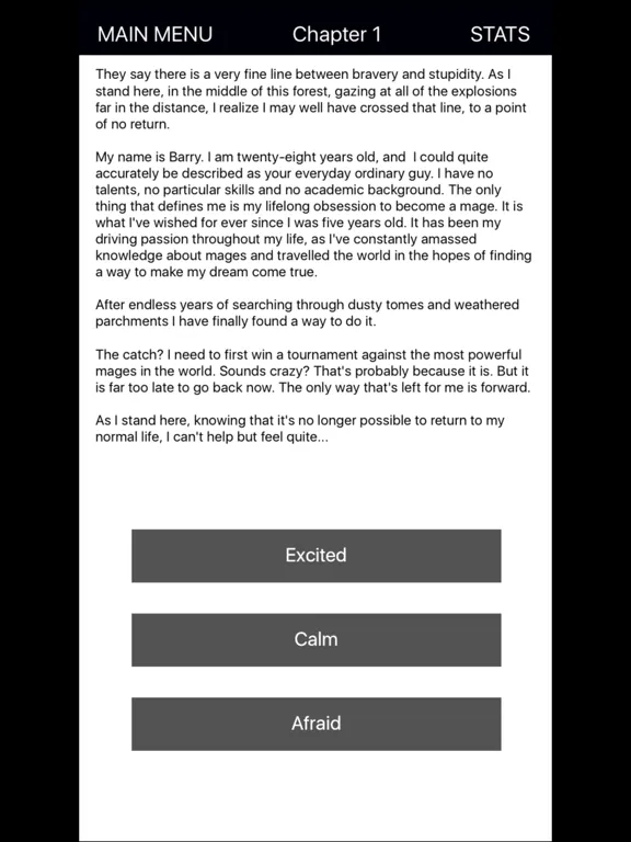 Ảnh chụp màn hình của Magium- Text adventure (CYOA) iPad 