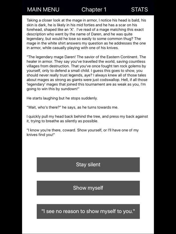 Ảnh chụp màn hình của Magium- Text adventure (CYOA) iPad 