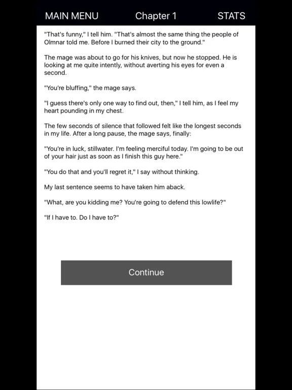 Ảnh chụp màn hình của Magium- Text adventure (CYOA) iPad 