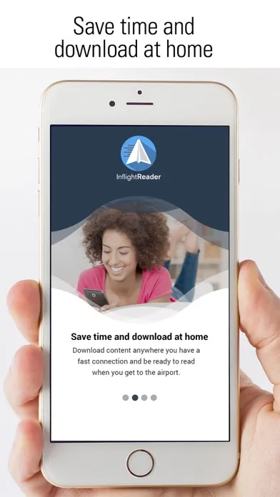 Tangkapan skrin Inflight Reader