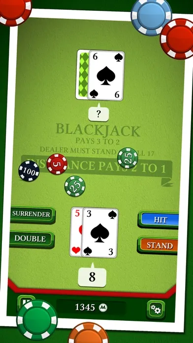 Ảnh chụp màn hình của Blackjack