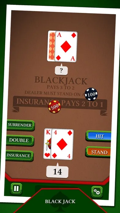 Ảnh chụp màn hình của Blackjack