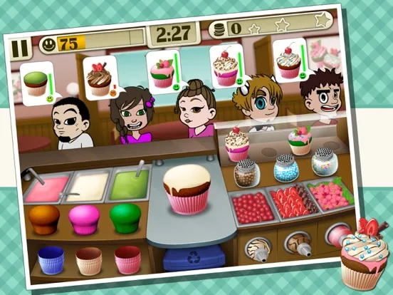 Tangkapan layar Cupcakes iPad 