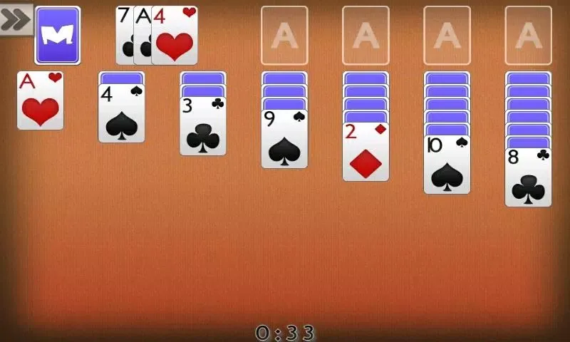 Tangkapan skrin Solitaire
