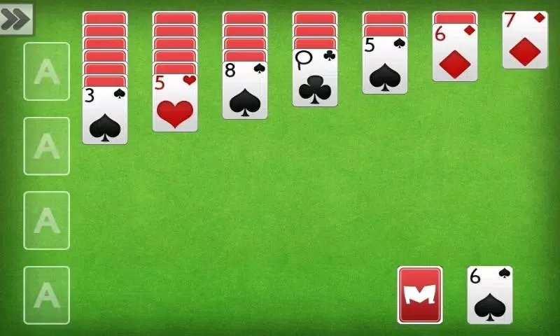Tangkapan skrin Solitaire