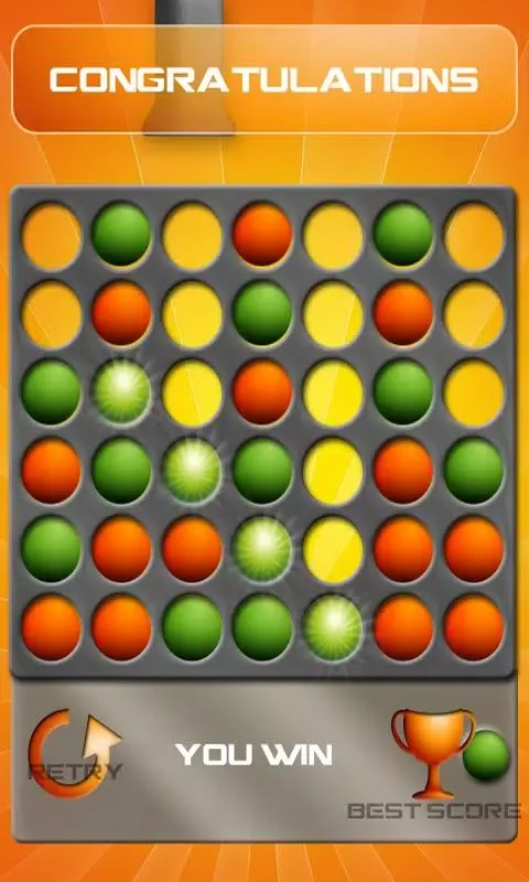 Capturas de pantalla de 4 in a row