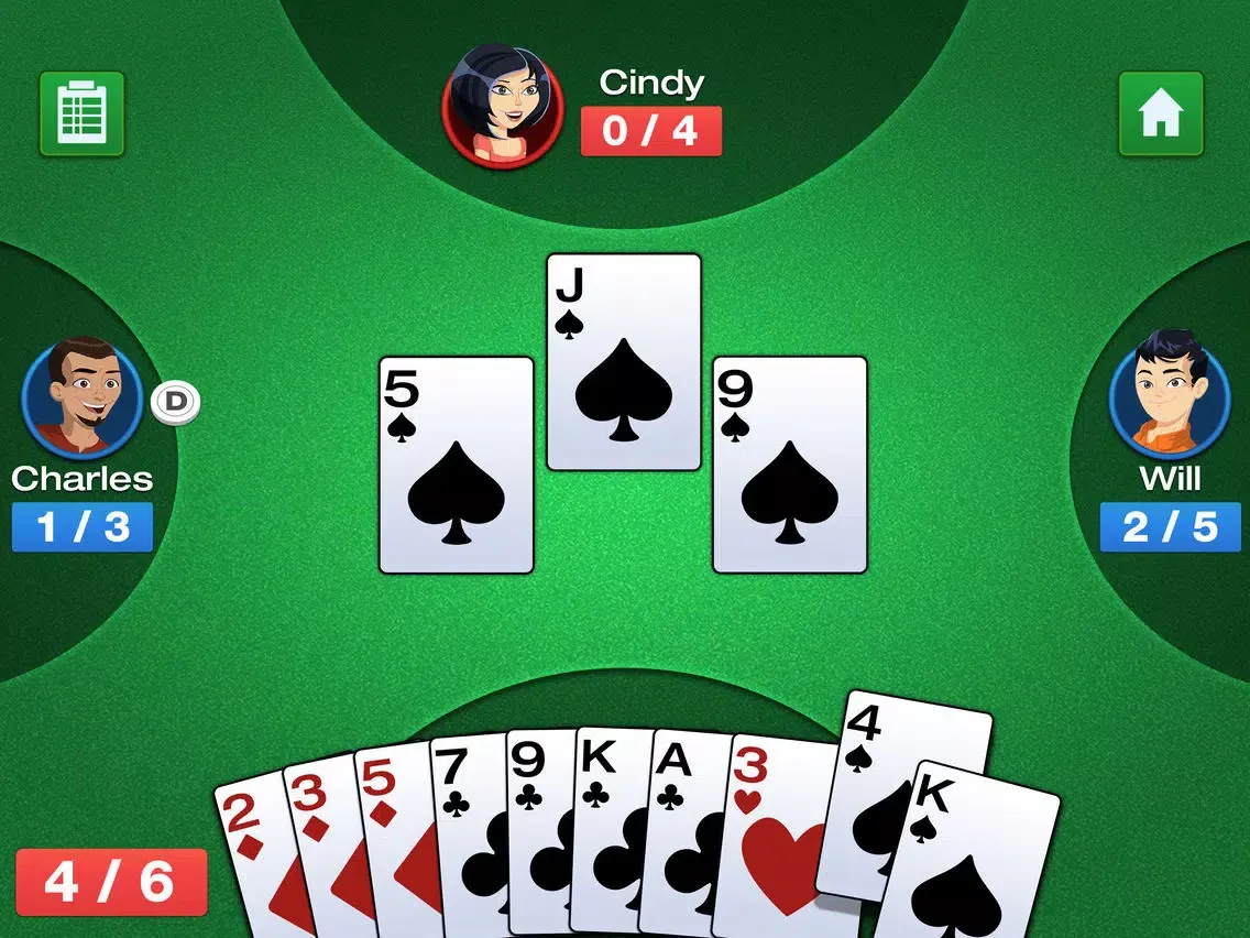 Simple Whiz Spades - Card Game iPad  Screenshots