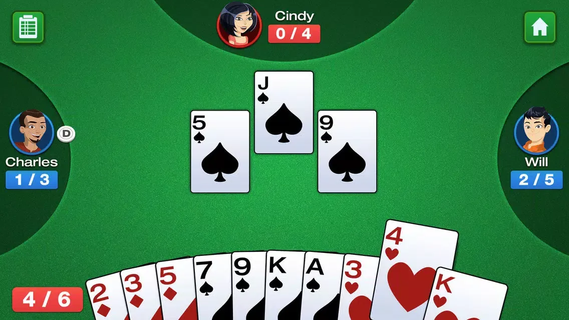 Simple Whiz Spades - Card Game Screenshots