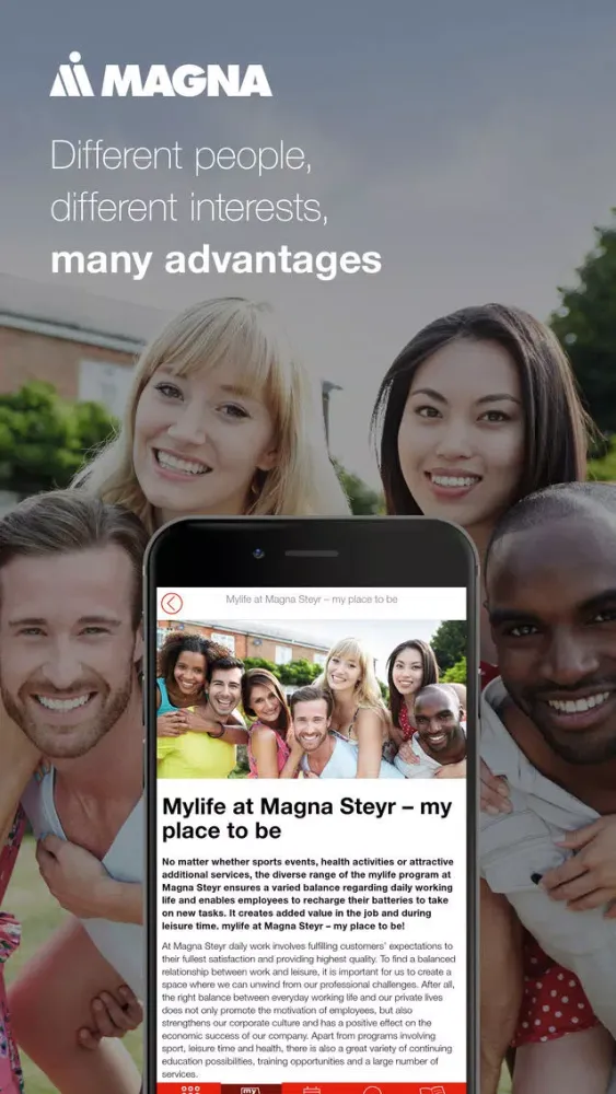 Zrzuty ekranu mylife@MagnaSteyr