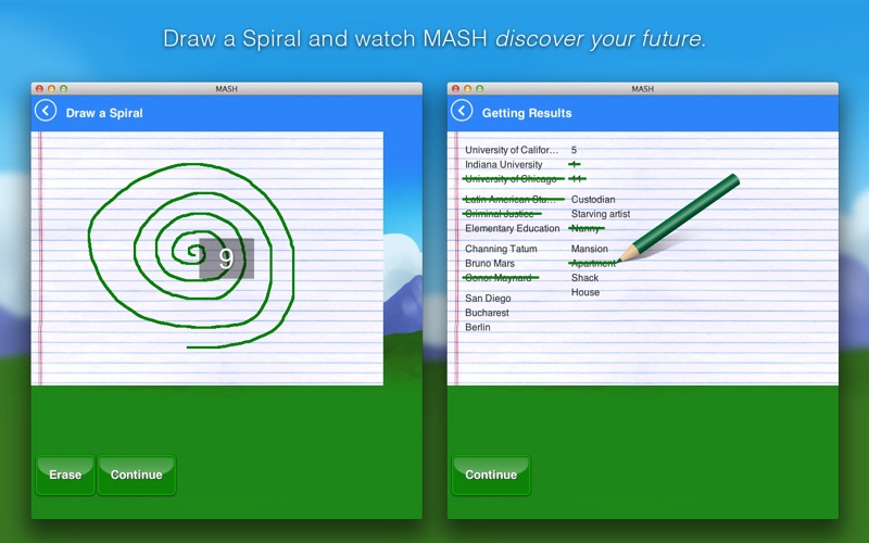 Screenshot di MASH
