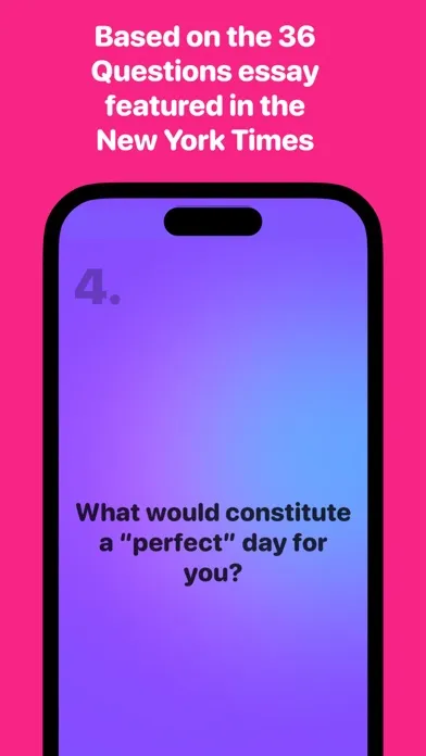 Zrzuty ekranu 36 Questions To Fall In Love!