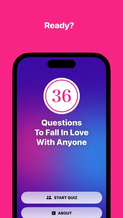 Zrzuty ekranu 36 Questions To Fall In Love!