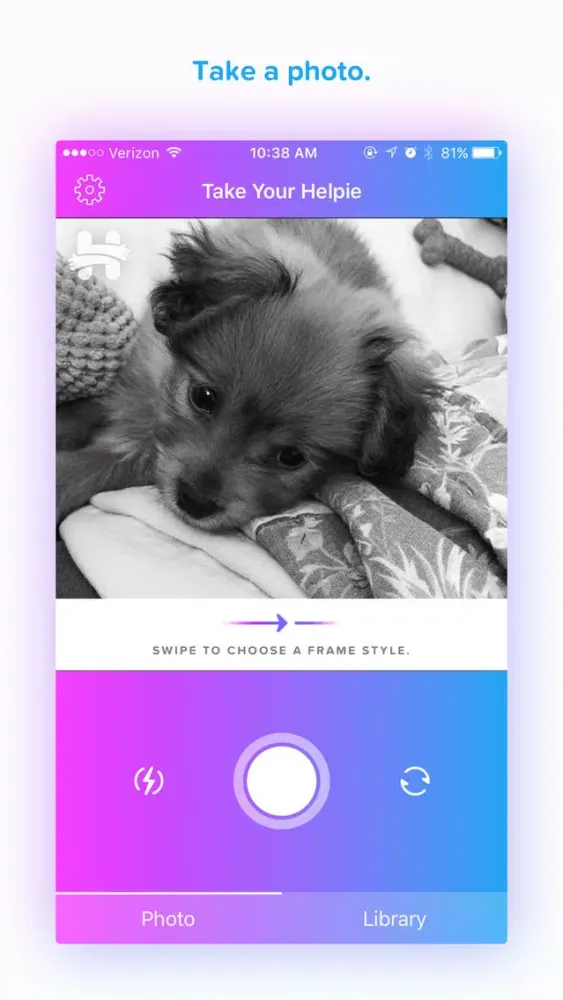 Zrzuty ekranu Helpie Photo App