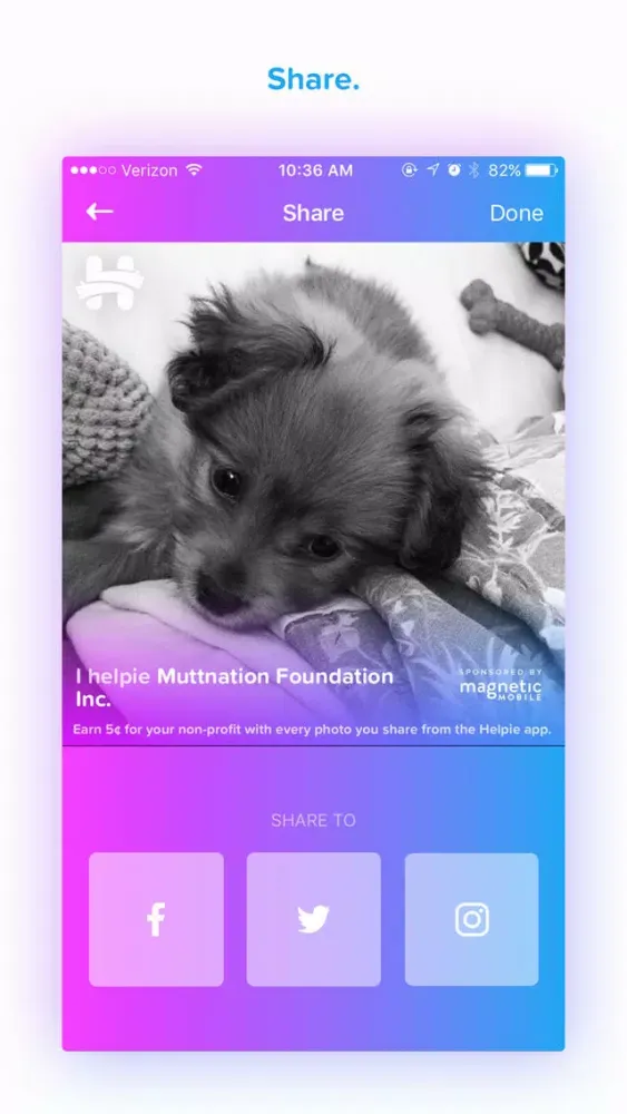 Zrzuty ekranu Helpie Photo App