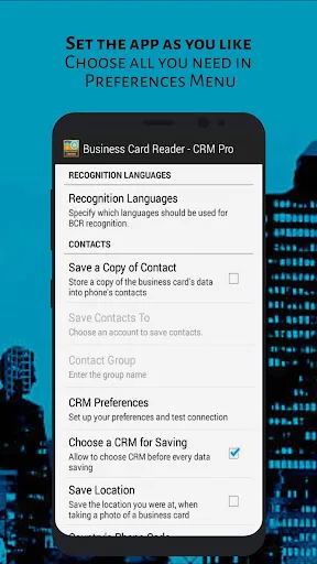 Business Card Reader - CRM Pro Ekran Görüntüleri
