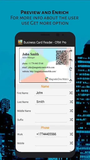 Business Card Reader - CRM Pro Ekran Görüntüleri