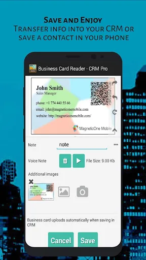 Business Card Reader - CRM Pro Ekran Görüntüleri