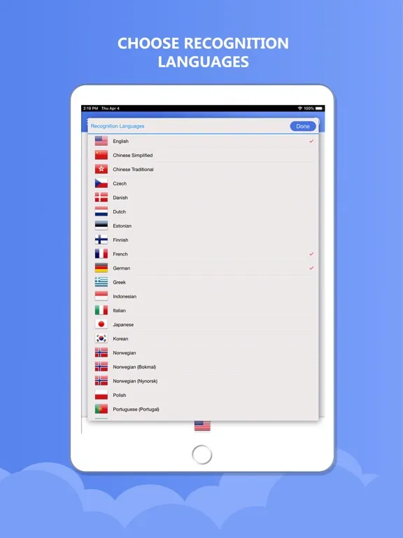 Business Card Reader 4 GSheets iPad 應用截圖