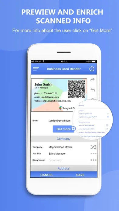 Business Card Reader 4 GSheets應用截圖