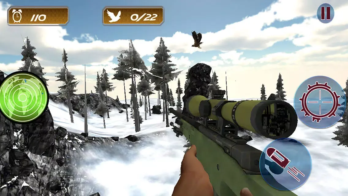 ภาพหน้าจอของ Awesome Birds Hunting