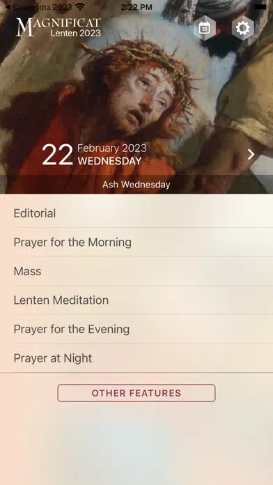 Captures d'écran de Lenten Companion 2023