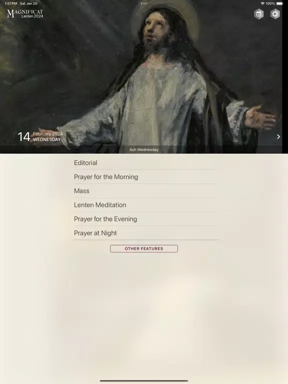 تصاویر Lenten Magnificat 2024 iPad 