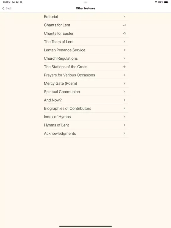 تصاویر Lenten Magnificat 2024 iPad 